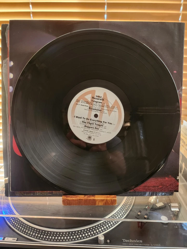 Nazareth, Snaz, 1981 1st A&M Dbl Live Lp., SP-6703, VG+/VG+ - Image 3 of 4