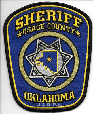 Osage County Sheriff, Oklahoma (4'' x 5'' size) shoulder police patch (fire)
