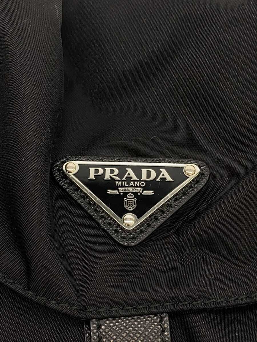 PRADA Backpack Nylon BLK Solid Color - image 5