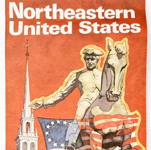 1976 Citgo Road Map Bicentennial Eastern US American Revolution Vintage 15 DWF10