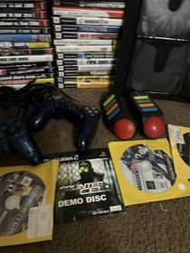 PlayStation 2 PS2 48+ Game Lot With Controllers