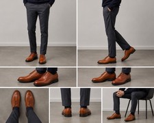 Amazon Essentials Men's Oxfords Lace Up Dress Shoes Bussiness Formal Size 9.