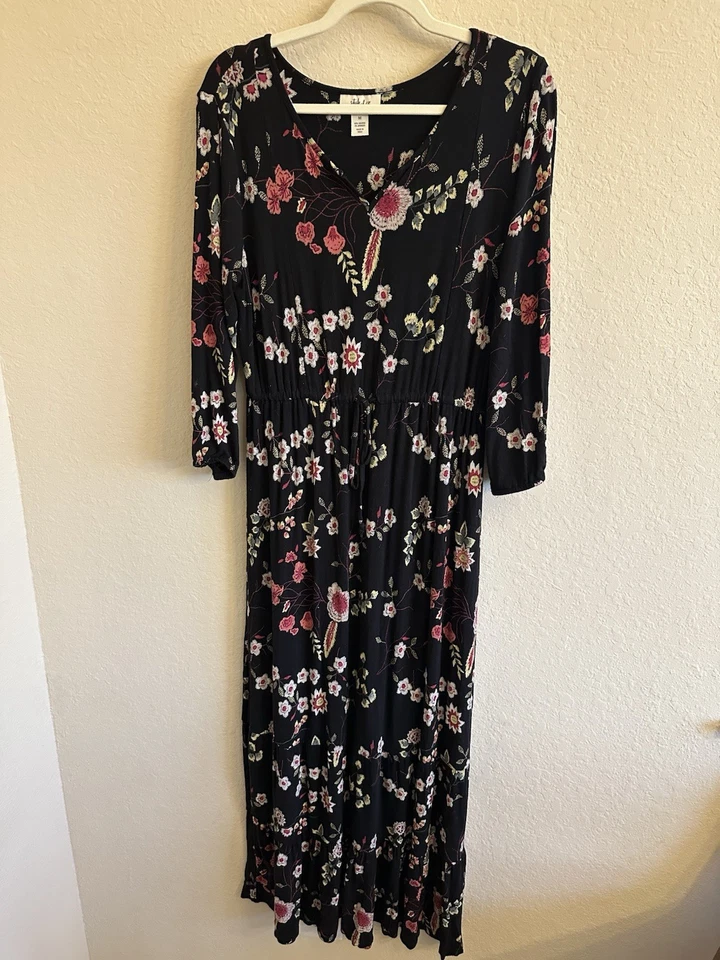 Vestido maxi feminino Style & Co floral cottagecore boho pradaria médio - Imagem 2 de 4