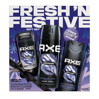 AXE Fresh Body Care Three Piece Gift Set   Phoenix ~ Mint & Rosemary