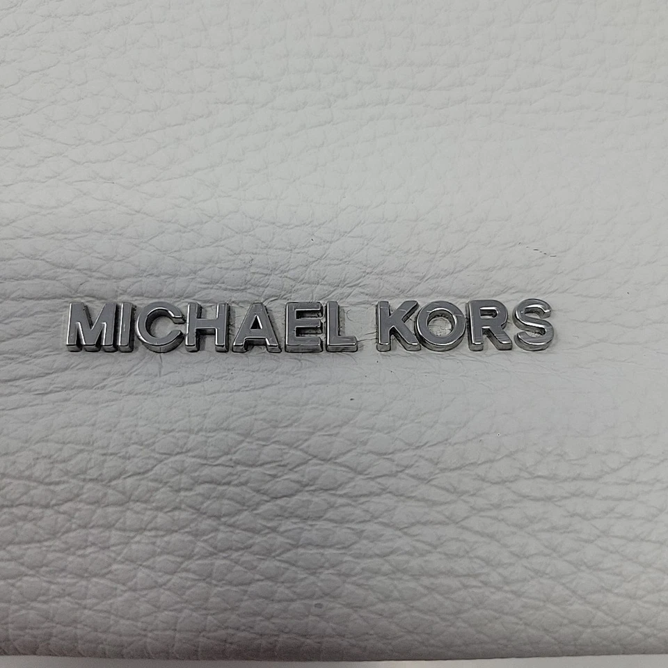 Bolso de Hombro Michael Kors Sutton Grande Cadena Cuero Guijarro Blanco 30H3SOKT Foto 2 de 4