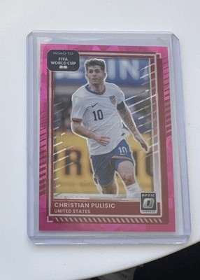 2025-26 Donruss Optic Christian Pulisic Pink Ice /25 Road to World Cup USA