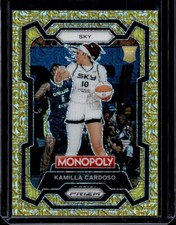 2024 Panini Prizm Monopoly WNBA Kamilla Cardoso #2 Gold Millionaire /500