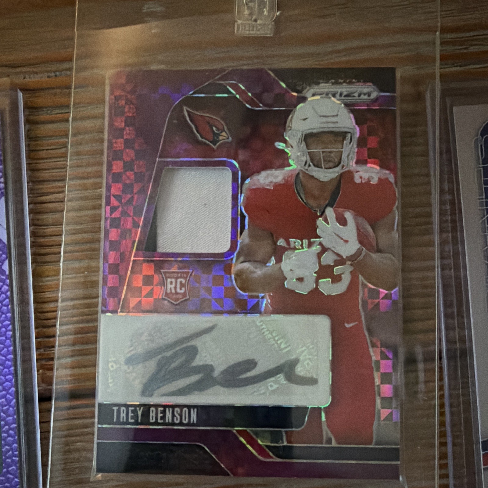 NFL 27-Card Lot Autos Patches Prizm Donruss Lawrence Darnold Maye Mahomes Stroud view 8