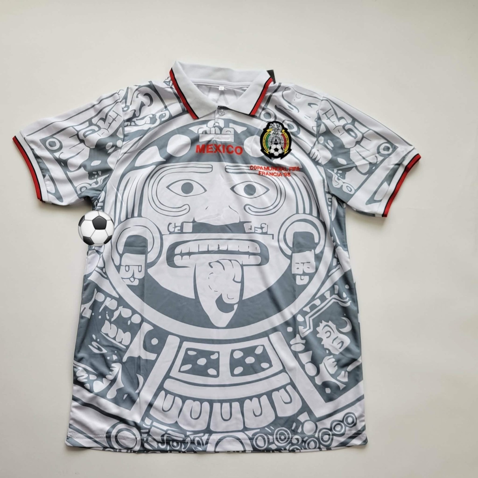 Mexico retro jersey White Color Futbol Jersey, playera umbranded