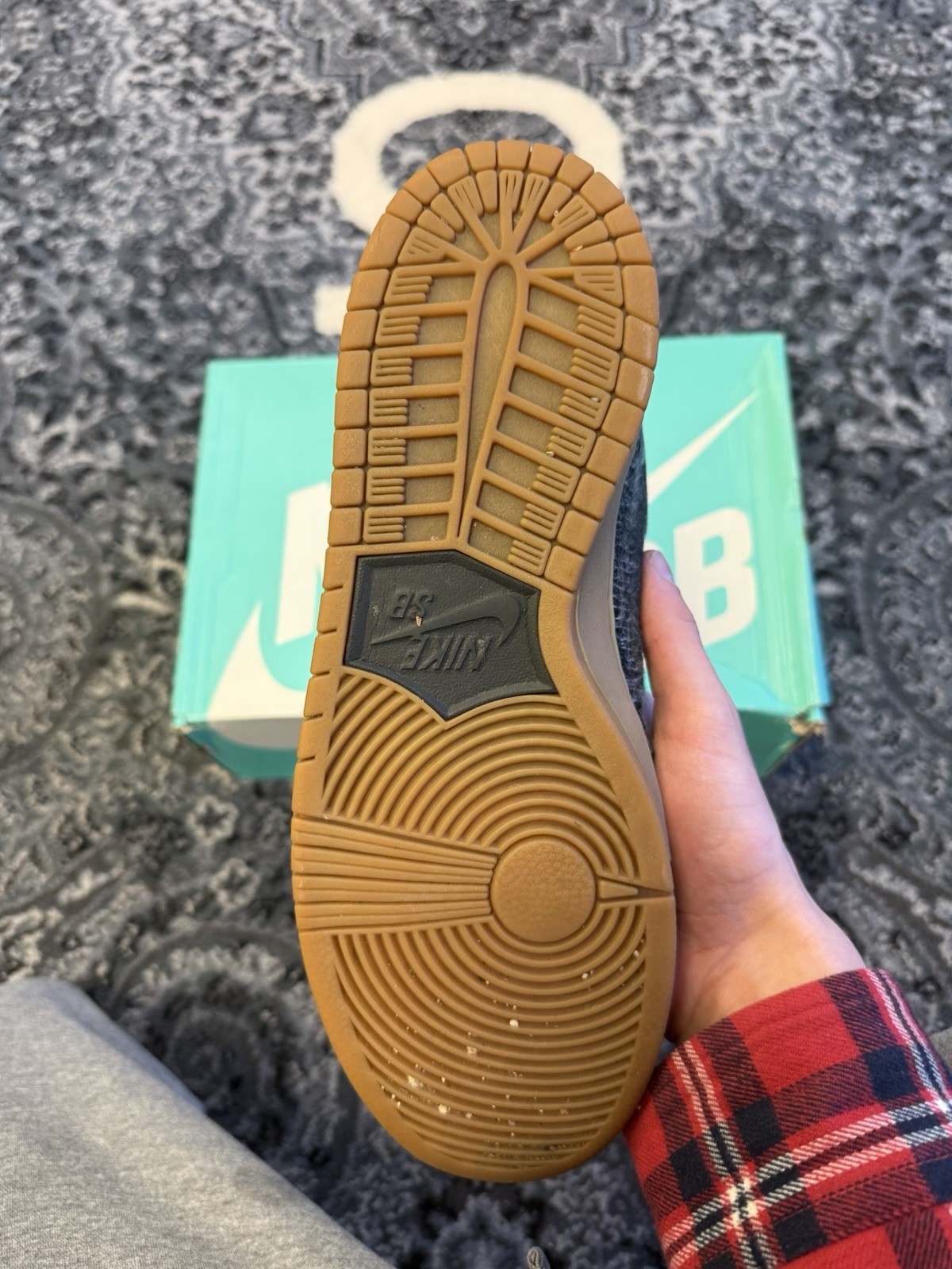 10M - Nike SB Dunk High Warmth Pack With A Black Woven Upper And A Gum Bottom thumbnail 5