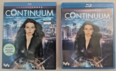 Continuum: Season Three Blu-ray Syfy Rachel Nichols 3-Disc Set w/ Slipcover OOP