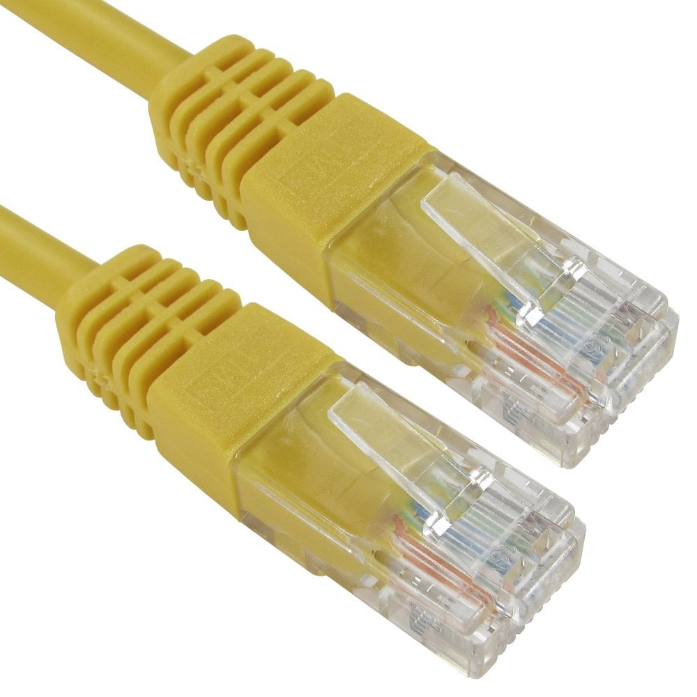 Cables Direct 15m Cat5e Patch Cable - Yellow