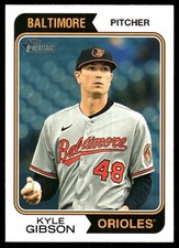 Kyle Gibson 2023 Topps Heritage #654 Orioles MLB READ FREE SHIPPING AutographDen
