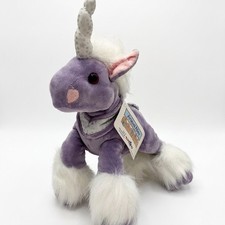 Animal Alley Toys R Us Purple 9-10" Unicorn Stuffed Plush Toy VTG HTF 2000