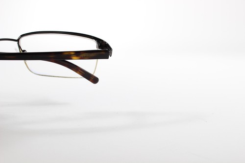Police Eyeglasses V 2140 Women Grey Semi-Rimless Metal Eyewear Glasses Frames - Picture 4 of 4