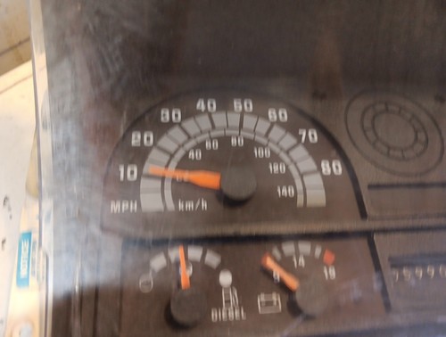 1990-02 ? GMC Top Kick Diesel Truck Instrument Panel Gauge Cluster Untested - Foto 2 di 23