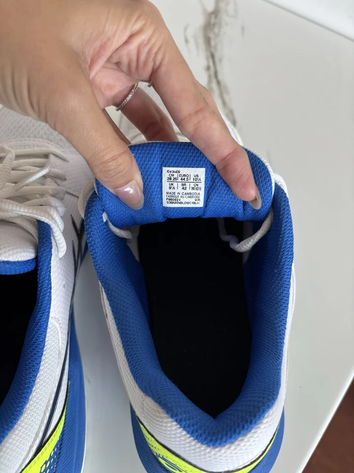 ASICS Men's Gel-Dedicate 8 Pickleball/Tennis Shoes White/blue,yellow, Size 10.5 - Image 3 of 4