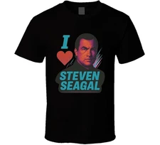I Heart Love Steven Seagal 90s Action Movie Star T Shirt