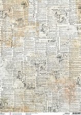 Ciao Bella Motiv-Strohseiden News DIN-A3 Bastelarbeiten Strohseide Decopatch DIY