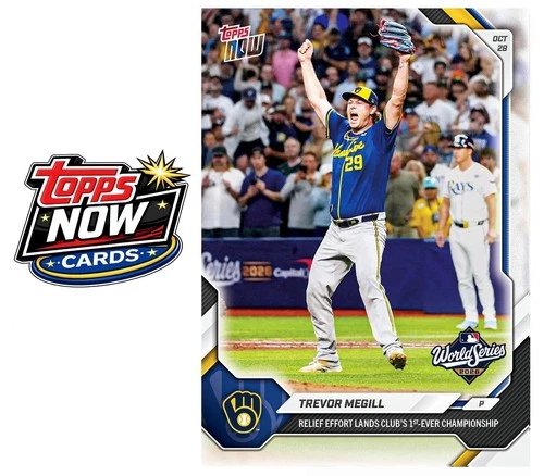 2026 Topps Now MLB #829 Trevor Megill Milwaukee Brewers - PRESALE - product listing photo
