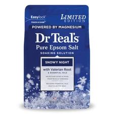 Dr Teal's Epsom Salt Magnesium Soak, Snowy Night, 3 lbs