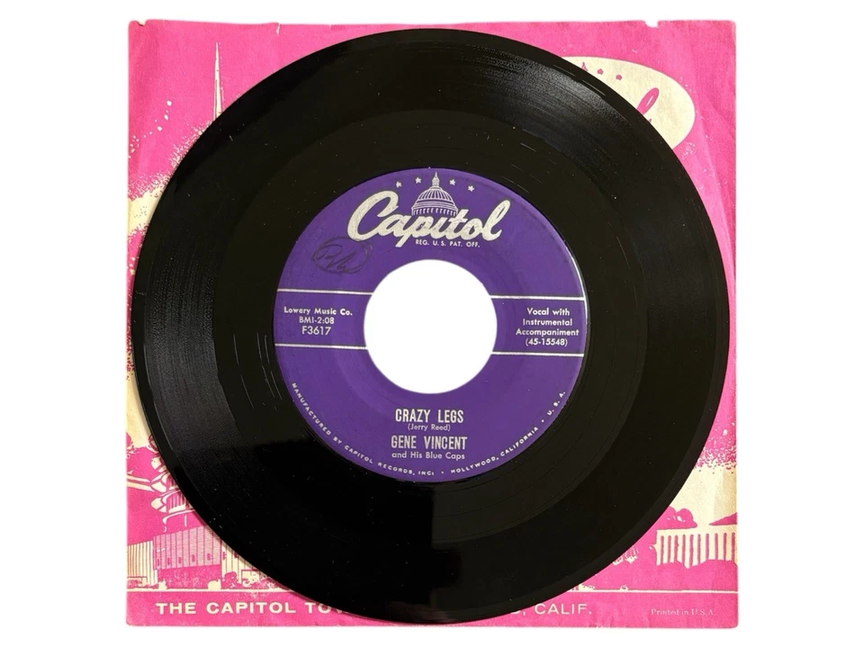 Gene Vincent Crazy Legs / Important Words (PLAYS EX) - Image 3 of 4
