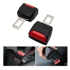 2pcs Car Seat Belt Buckle Clip Extender Seatbelt Plug Lock Thick Insert Auto
