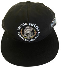Volcom Pipe Pro Surfing North Shore Hat Black...