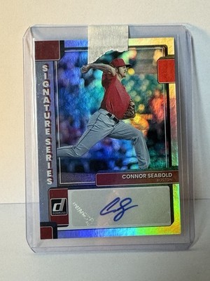 2022 Panini Donruss Baseball Connor Seafood Signature Series Auto Red Sox SS-CS