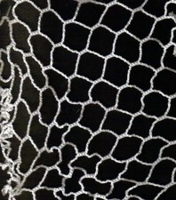 West Coast Netting K18T 1" White Poly Knotted Golf Barrier Impact Netting 9ft