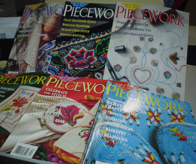 PieceWork Magazine 1998 Full Year LOT OF 6 MAGAZINES Craft & History NEEDLEWORK