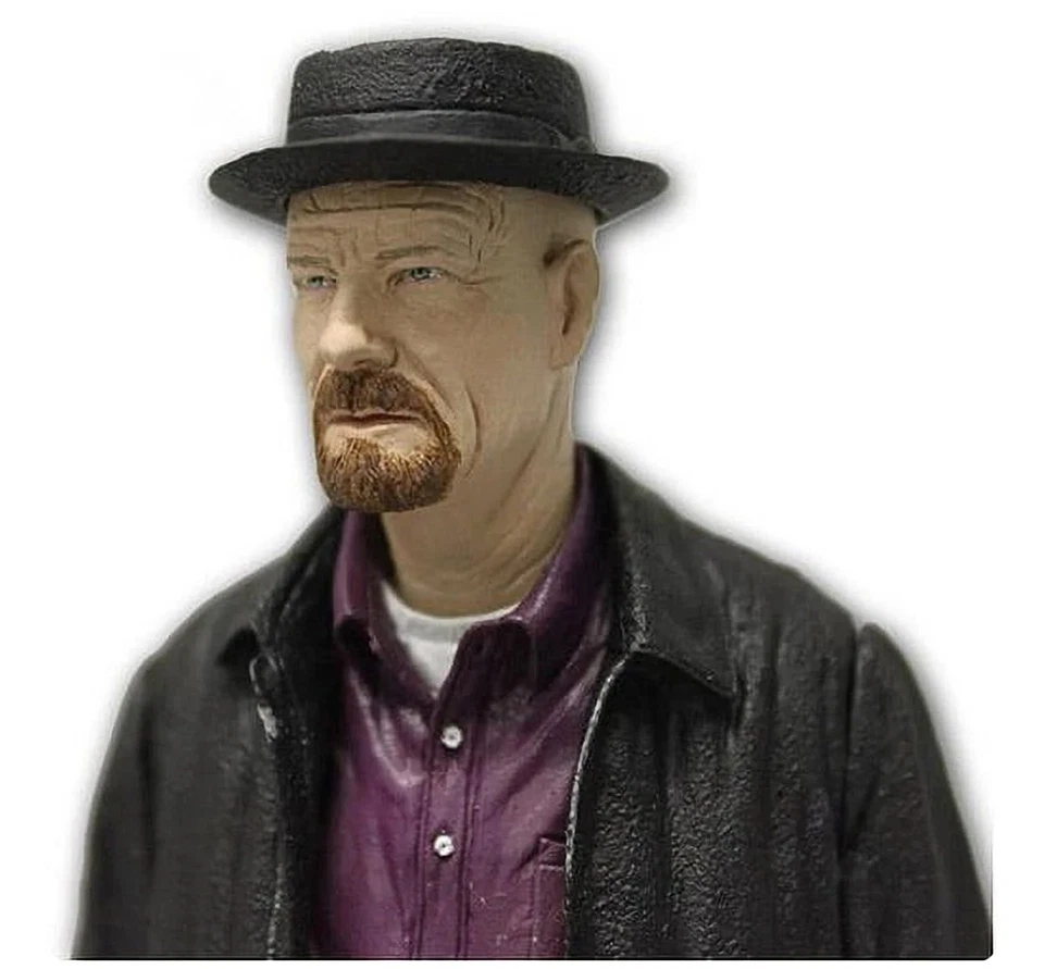 Breaking Bad Heisenberg Action Figure Toy with Hat and Gun Accessories - Image 3 of 3