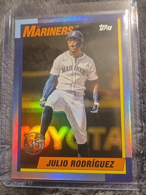 Julio Rodriguez 2025 Update 1990 Topps Gold/50