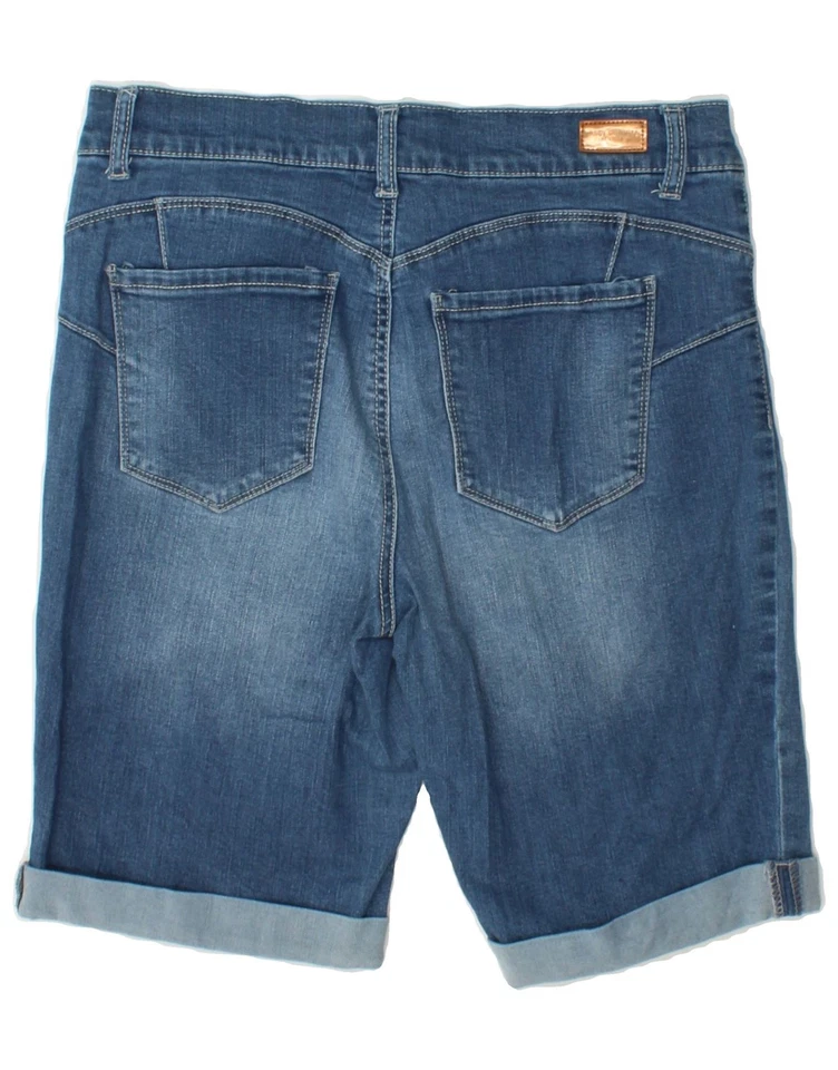 JUICY COUTURE Womens High Waist Denim Shorts US 10 Large W30 Blue Cotton BY10 - Image 2 of 3