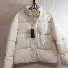 Fabletics Women's Essential Puffer Jacket in Cream XXL/1X