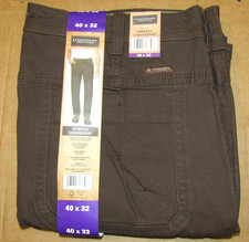LEGENDARY OUTFITTERS Brown Strech Canvas Pants Relaxed Fit 40 W 29 L NWT Mens