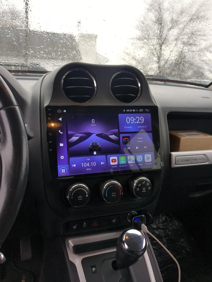 Radio estéreo para auto Apple Carplay para Jeep Patriot Compass 2009-2016 GPS Android 14 Foto 4 de 4