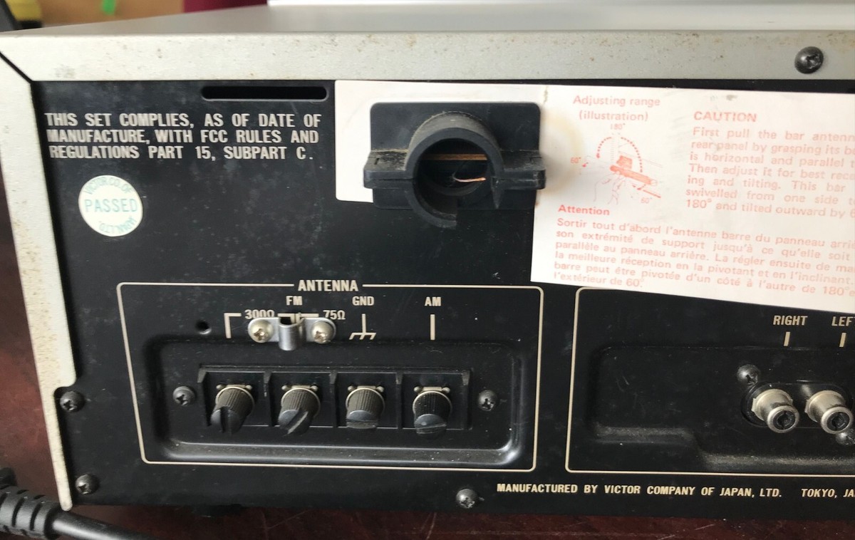 Tuner Vintage JVC JT-V11G - Noir, Très Bon État