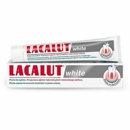 Зубная паста Lacalut WHITE -1 УПАКОВКА -Сделано в Германии -БЕСПЛАТНАЯ ДОСТАВКА