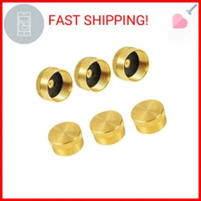 6pcs Refill Propane Bottle Cap Solid Brass 1lb Propane Tank Sealed Cap Universal