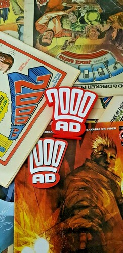 2000 AD Comics Ornamental Retro Display Collectible Logo Text Memorabilia Stand - Picture 4 of 10