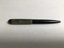 VTG 1940’S BLACK W/BLACK CAP EVERSHARP SKYLINE FOUNTAIN PEN - 14K NIB For Parts