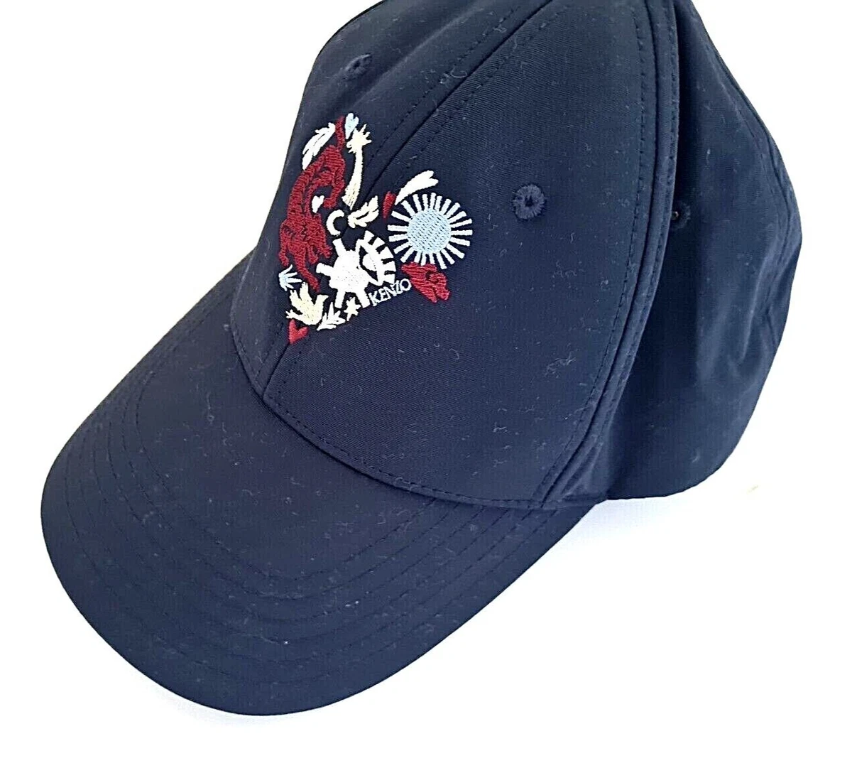 KENZO PARIS logo Baseball Cap Blue with front Kenzo abstract