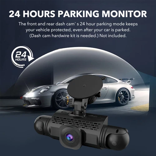4 Channel Dash Cam 360° Dash Camera HD 1080P 4 Lens Driving Recorder w/64G Card - Picture 3 of 18