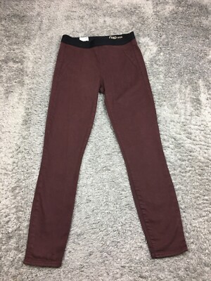 Gap Resolution Pull On Legging Pants Womens Size 28 Maroon Brown Stretch Skinny