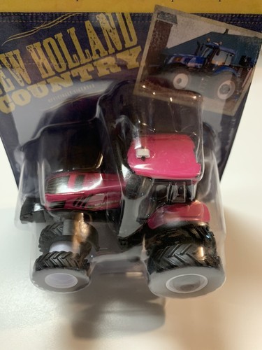 ERTL NEW HOLLAND GENESIS T8.410 4WD DUALS PINK 1/64 NEW - Picture 2 of 4
