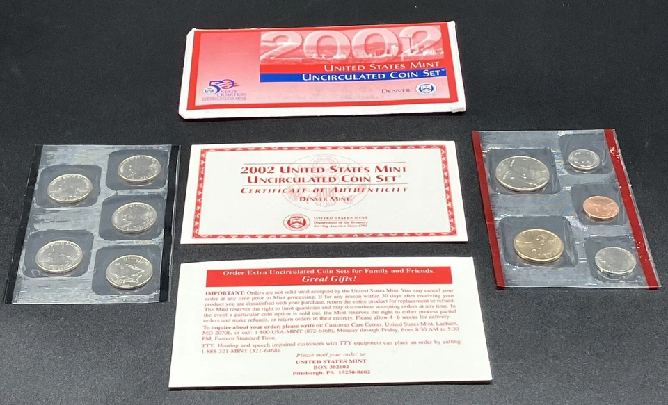 2002 United States Denver Mint coin set uncirculated. - Image 2 of 4