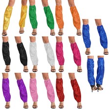 Womens Boot Covers Halloween Warmers Vintage Leg Sleeves High Heels Socks Disco