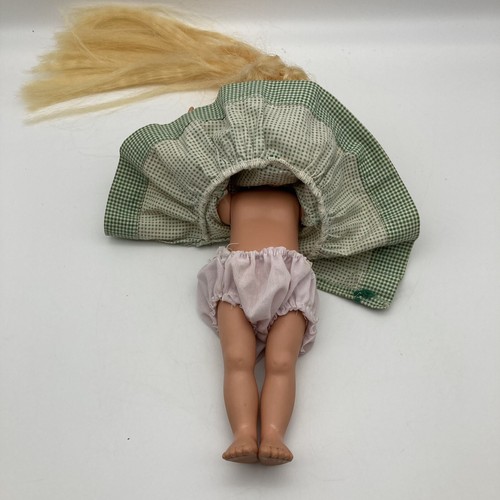 Vintage 1987 Playskool Dolly Surprise Haarwuchs Puppe mit Kleidung, FUNKTIONIERT! "10"" - Bild 8 von 10