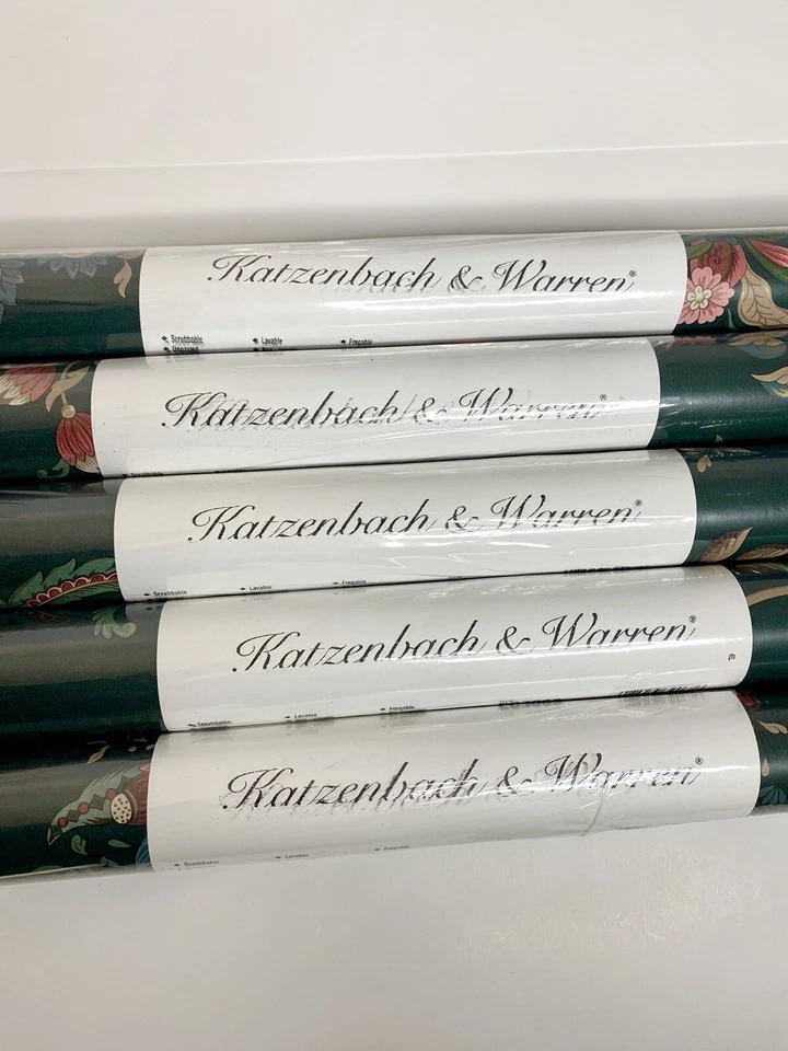 5 Papel Pintado Imperial Katzenbach & Warren De Colección Bosque Verde Oscuro Academia Moody Foto 4 de 4